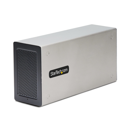 StarTech.com 2TBT3-PCIE-ENCLOSURE, Thunderbolt 3, silber, Aluminium Gehäuse StarTech.com 2TBT3-PCIE-ENCLOSURE, Thunderbolt 3, silber, Aluminium Gehäuse