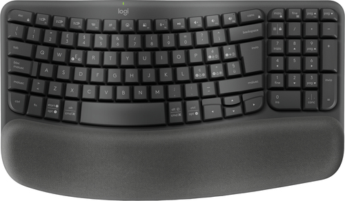 Logitech Wave Keys for Business graphit Tastatur&comma; Layout&colon; Italienisch&comma; Membran Key Switch