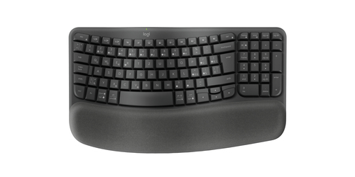 Logitech Wave Keys graphit Tastatur&comma; Layout&colon; Tschechisch&comma; Membran Key Switch
