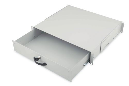 Digitus Abschließbare Schublade für 482,6 mm (19) Netzwerk- und Serverschränke, 2HE Digitus Abschließbare Schublade für 482,6 mm (19) Netzwerk- und Serverschränke, 2HE