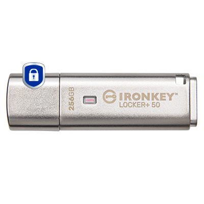 KINGSTON 256GB IronKey Locker Plus 50 KINGSTON 256GB IronKey Locker Plus 50