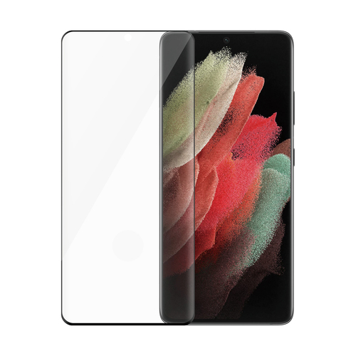PanzerGlass SAFE&period; by PanzerGlass Screen Protector w&period; Black Frame Samsung Galaxy S21 Ultra 5G &vert; Ultra-Wide Fit &vert; Bulk