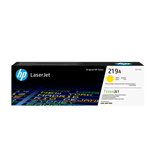 HP 219A Ylw LaserJet Toner Cartridge&comma; original&comma; gelb