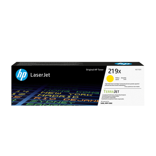 HP 219X Ylw LaserJet Toner Cartridge&comma; original&comma; gelb