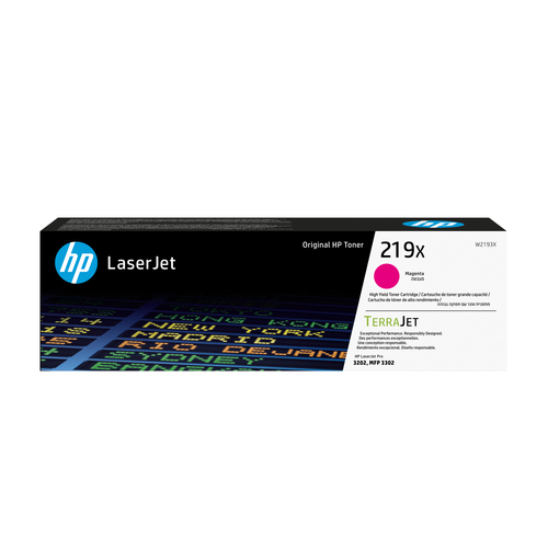 HP 219X Mgn LaserJet Toner Cartridge&comma; original&comma; magenta
