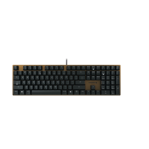 CHERRY KC 200 MX schwarz&comma; bronze Tastatur&comma; Layout&colon; Englisch&comma; Cherry MX Silent Red