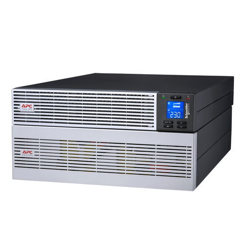 APC Easy UPS On-Line, 6kVA/6kW, Lithium-ion, Rack/Tower 5U, 230V, 1 Hard wire (1P+N+E) outlet, Intelligent Card Slot, Extended runtime, W/ rail kit Rackmount/Tower 6 kVA, Doppelwandler (Online), 6000 W APC Easy UPS On-Line, 6kVA/6kW, Lithium-ion, Rack/Tower 5U, 230V, 1 Hard wire (1P+N+E) outlet, Intelligent Card Slot, Extended runtime, W/ rail kit Rackmount/Tower 6 kVA, Doppelwandler (Online), 6000 W