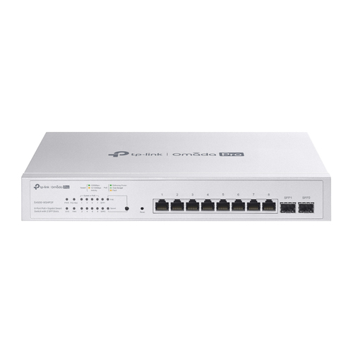 TP-Link S4500-8GHP2F L2/L2+ Managed Switch, 8x RJ-45, Backplane: 20 Gbit/s, PoE TP-Link S4500-8GHP2F L2/L2+ Managed Switch, 8x RJ-45, Backplane: 20 Gbit/s, PoE