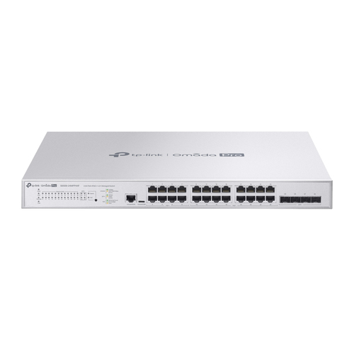 TP-Link S5500-24MPP4XF L2&sol;L2&plus; Managed Switch&comma; 24x RJ-45&comma; Backplane&colon; 200 Gbit&sol;s&comma; PoE