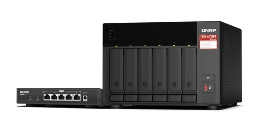 QNAP TS-673A-SW5T, 8 GB RAM, 6x Einschübe, 2x 2.5 GBit/s LAN, Tower NAS schwarz QNAP TS-673A-SW5T, 8 GB RAM, 6x Einschübe, 2x 2.5 GBit/s LAN, Tower NAS schwarz