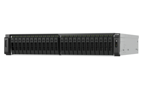 QNAP TS-H3077AFU-R7-64G, 64 GB RAM, 30x Einschübe, 4x 2.5 GBit/s LAN, Rack (2U) NAS schwarz, metallisch QNAP TS-H3077AFU-R7-64G, 64 GB RAM, 30x Einschübe, 4x 2.5 GBit/s LAN, Rack (2U) NAS schwarz, metallisch