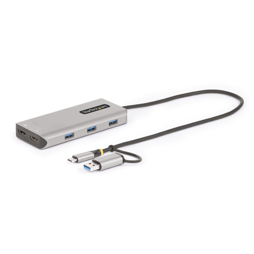 StarTech.com 167B-USBC-MULTIPORT, USB 3.2 Gen 1 (3.1 Gen 1) Type-C, silber, Aluminium Gehäuse StarTech.com 167B-USBC-MULTIPORT, USB 3.2 Gen 1 (3.1 Gen 1) Type-C, silber, Aluminium Gehäuse