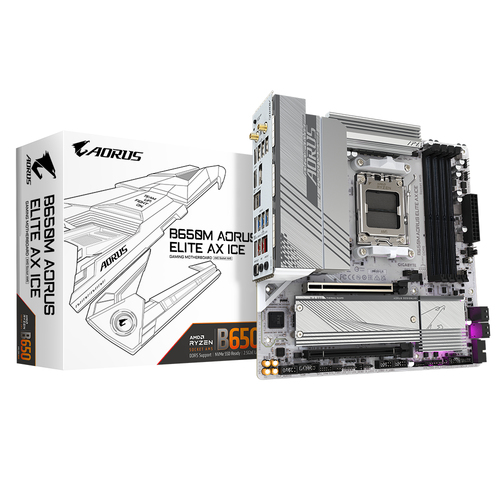 GIGABYTE B650M AORUS ELITE AX ICE Mainboard GIGABYTE B650M AORUS ELITE AX ICE Mainboard