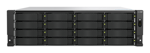QNAP TS-H1677AXU-RP&comma; 32 GB RAM&comma; 16x Einsch&uuml;be&comma; 4x 10 GBit&sol;s LAN&comma; Rack &lpar;3U&rpar; NAS schwarz&comma; grau