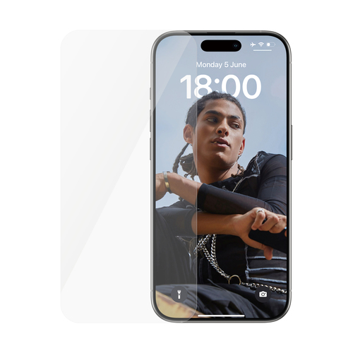 PanzerGlass SAFE&period; by PanzerGlass Screen Protector iPhone 15 Pro &vert; Ultra-Wide Fit &vert; Bulk