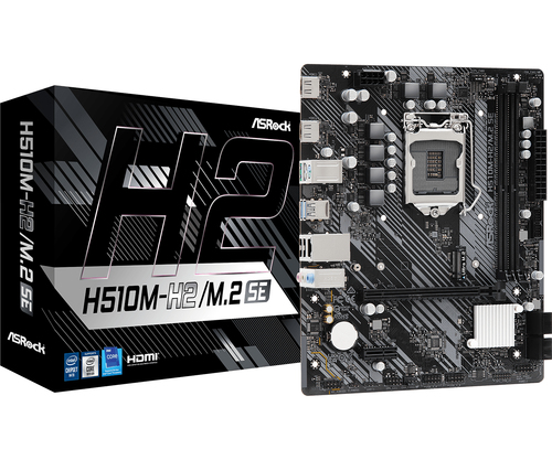 Asrock H510M-H2&sol;M&period;2 SE&comma; micro ATX LGA 1200 &lpar;H5&rpar; Mainboard&comma; 2x DDR4&comma; max&period; 64 GB&comma; 2x HDMI