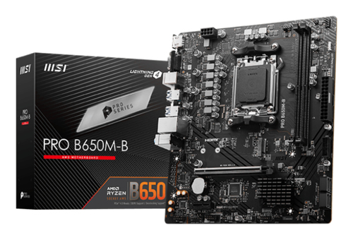 MSI PRO B650M-B Motherboard AMD B650 Sockel AM5 micro ATX MSI PRO B650M-B Motherboard AMD B650 Sockel AM5 micro ATX
