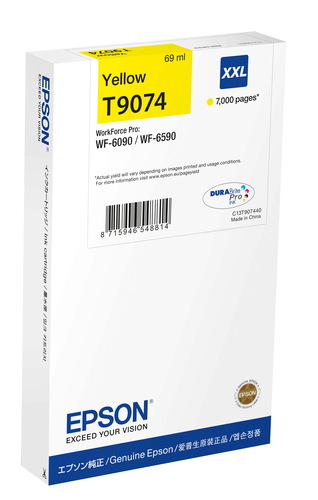 Epson C13T90744N&comma; original&comma; gelb