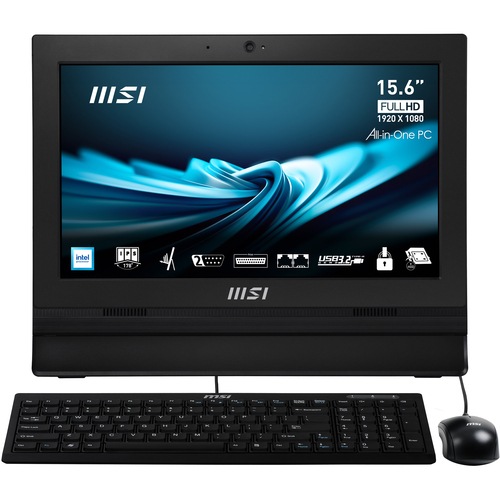 MSI Pro AP162T ADL-019DE All-in-One-PC&comma; 39&comma;6 cm Display&comma; Intel N N100 &lpar;4C&rpar;&comma; 128 GB PCIe SSD&comma; 4 GB RAM&comma; Win 11 Pro