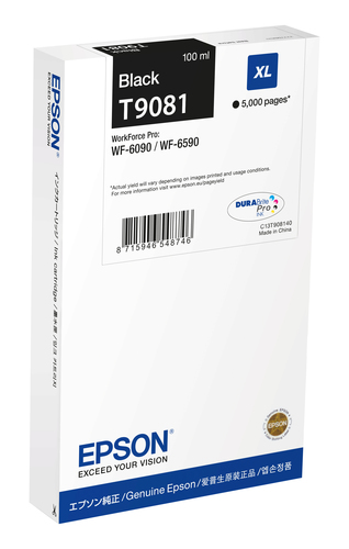 Epson C13T90814N&comma; original&comma; schwarz