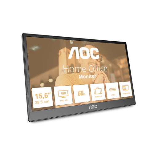 AOC 16T3EA TV-Gerät/Monitor tragbar Schwarz 39,6 cm (15.6) 1920 x 1080 Pixel AOC 16T3EA TV-Gerät/Monitor tragbar Schwarz 39,6 cm (15.6) 1920 x 1080 Pixel
