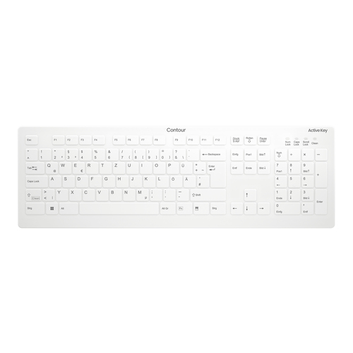 Contour Design AK-C8112 weiß Tastatur, Layout: DE, Scherenschalter Contour Design AK-C8112 weiß Tastatur, Layout: DE, Scherenschalter