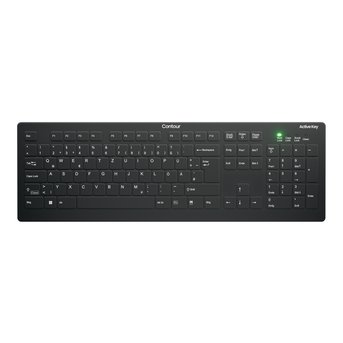 Contour Design AK-C8112 schwarz Tastatur&comma; Layout&colon; DE&comma; Scherenschalter