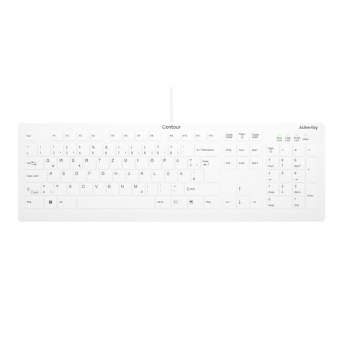 Contour Design AK-C8112 weiß Tastatur, Layout: DE, Scherenschalter Contour Design AK-C8112 weiß Tastatur, Layout: DE, Scherenschalter