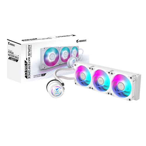 GIGABYTE AORUS WATERFORCE II 360 ICE&comma; wei&szlig;&comma; Komplett-Wasserk&uuml;hlung&comma; 2&comma;93 mmH2O