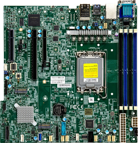 Supermicro MBD-X13SCH-F, micro ATX LGA 1700 Mainboard, 4x DDR5, max. 128 GB Supermicro MBD-X13SCH-F, micro ATX LGA 1700 Mainboard, 4x DDR5, max. 128 GB