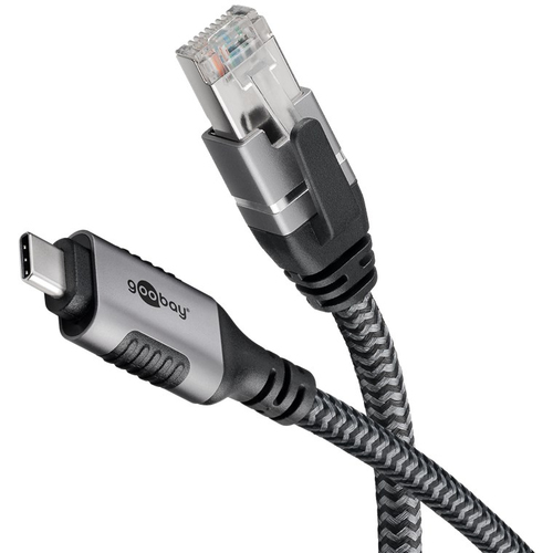 Ethernet-Kabel USB-C&trade; 3&period;1 auf RJ45&comma; 1&comma;5 m verbindet Router&comma; Modem oder Netzwerk-Switch mit dem USB-C&trade;-Port von Laptop&comma; Tablet oder Smartphone