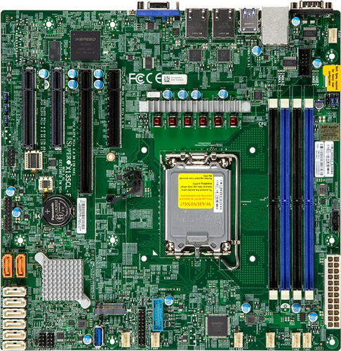 Supermicro MBD-X13SCL-F, micro ATX LGA 1700 Mainboard, 4x DDR5, max. 128 GB Supermicro MBD-X13SCL-F, micro ATX LGA 1700 Mainboard, 4x DDR5, max. 128 GB