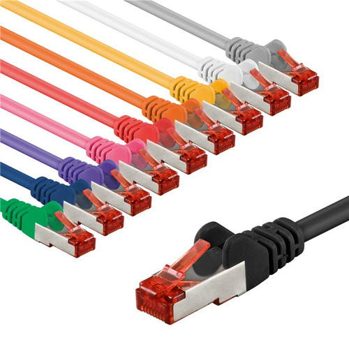 2m Patchkabel Cat6&comma; S&sol;FTP&comma; mehrfarbig&comma; Kupfer&comma; Goobay