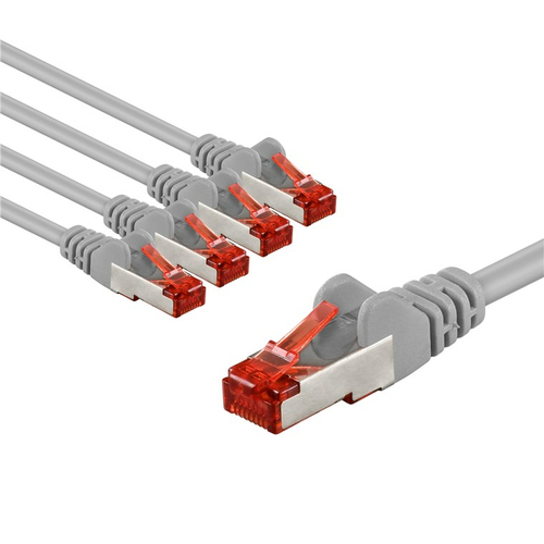 3m Patchkabel Cat6&comma; S&sol;FTP&comma; grau&comma; Kupfer&comma; Goobay