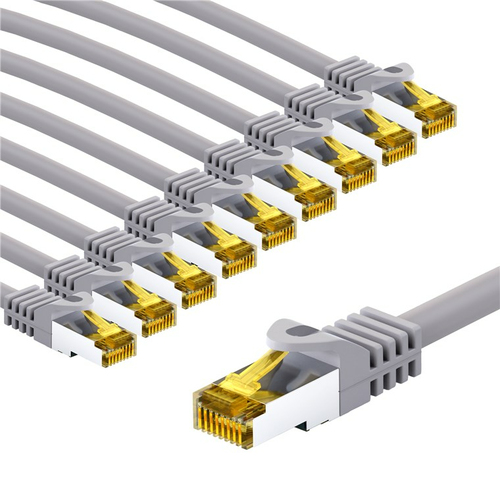 2m Patchkabel Cat7&comma; S&sol;FTP&comma; grau&comma; Kupfer&comma; Goobay