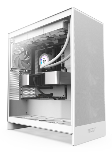 NZXT H7 Flow, Midi Tower, weiß, Glasfenster NZXT H7 Flow, Midi Tower, weiß, Glasfenster