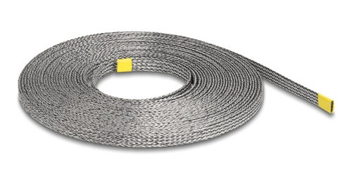 DeLOCK Geflechtschlauch zur EMI Abschirmung dehnbar 10 m x 10 mm