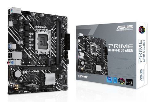 ASUS PRIME H610M-K D4 ARGB Intel H610 LGA 1700 micro ATX