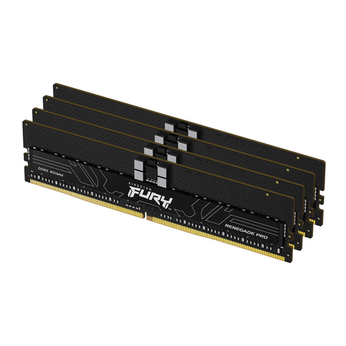 DDR5RAM 4 x 32GB DDR5-5600, Kingston Technology FURY 128GB 5600MT/s DDR5 ECC Reg CL28 DIMM (4er-Kit) Renegade Pro EXPO, DIMM, ECC, CL28 Kit DDR5RAM 4 x 32GB DDR5-5600, Kingston Technology FURY 128GB 5600MT/s DDR5 ECC Reg CL28 DIMM (4er-Kit) Renegade Pro EXPO, DIMM, ECC, CL28 Kit