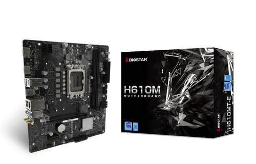Biostar H610MT-E&comma; micro ATX LGA 1700 Mainboard&comma; 2x DDR4&comma; max&period; 64 GB&comma; 1x HDMI&comma; 1x DisplayPort