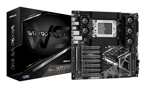 Asrock WRX90 WS EVO&comma; EEB sTR5 Mainboard&comma; 8x DDR5&comma; max&period; 2 TB&comma; 1x DisplayPort 1&period;1a&comma; 1x USB-C