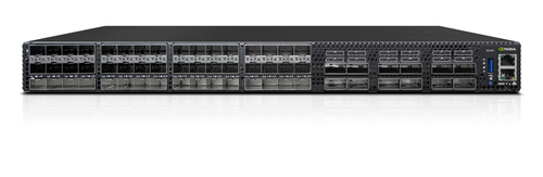 HPE 25GbE 48SFP28 12QSFP28 Power to Connector Airflow Switch SN3420M with NVIDIA Cumulus Managed Switch&comma; x RJ-45&comma; Backplane&colon; 4800 Gbit&sol;s