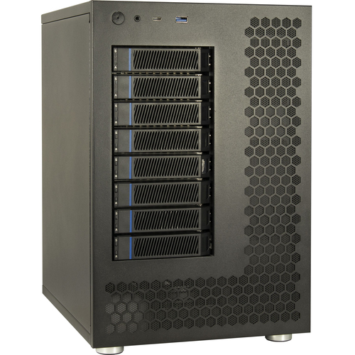 Inter-Tech NAS-8, 12 Gbit/s, 3.2 Gen 1 (3.1 Gen 1), schwarz, HDD-Gehäuse Inter-Tech NAS-8, 12 Gbit/s, 3.2 Gen 1 (3.1 Gen 1), schwarz, HDD-Gehäuse
