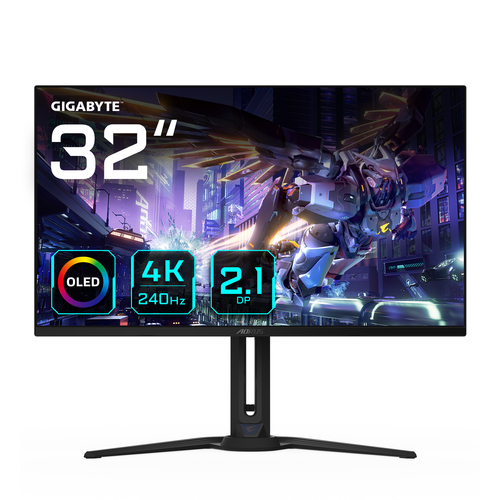 31.5 Zoll GIGABYTE FO32U2P, 80cm TFT, 240 Hz, 4K Ultra HD, 0,03ms, 2x HDMI, 2x DP, integrierter USB-Hub 31.5 Zoll GIGABYTE FO32U2P, 80cm TFT, 240 Hz, 4K Ultra HD, 0,03ms, 2x HDMI, 2x DP, integrierter USB-Hub
