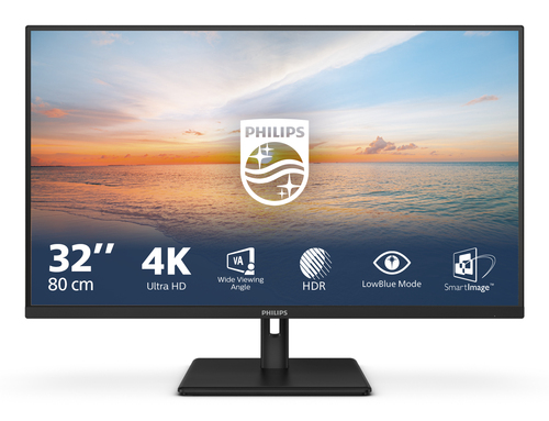 31.5 Zoll Philips 32E1N1800LA/00, 80cm TFT, 60 Hz, 4K Ultra HD, 4ms, 2x HDMI, 1x DP 31.5 Zoll Philips 32E1N1800LA/00, 80cm TFT, 60 Hz, 4K Ultra HD, 4ms, 2x HDMI, 1x DP