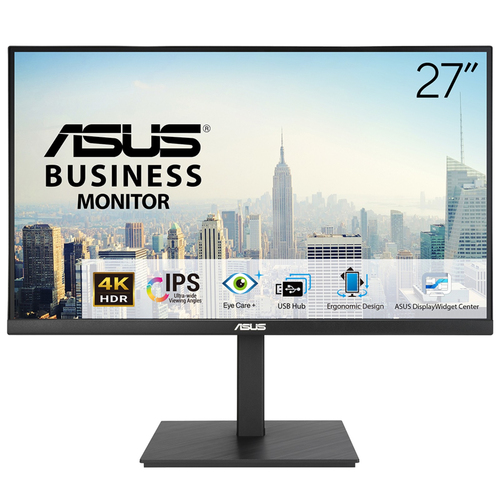 27 Zoll ASUS VA27UQSB, 68,6cm TFT, 60 Hz, 4K Ultra HD, 5ms, 2x HDMI, 1x DP, integrierter USB-Hub 27 Zoll ASUS VA27UQSB, 68,6cm TFT, 60 Hz, 4K Ultra HD, 5ms, 2x HDMI, 1x DP, integrierter USB-Hub