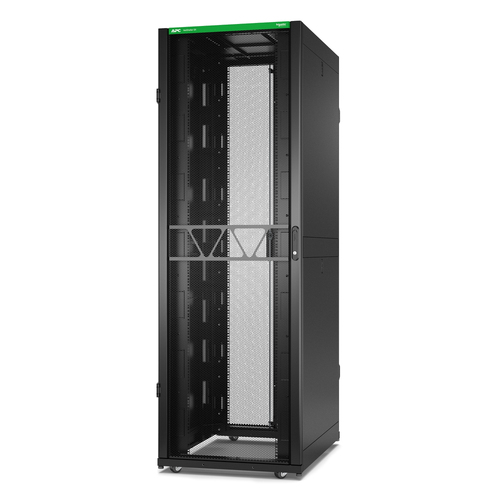 APC NetShelter SX Server Rack Gen 2, 48 HE, 2258H x 750W x 1070D mm, mit Seitenwänden, Schwarz APC NetShelter SX Server Rack Gen 2, 48 HE, 2258H x 750W x 1070D mm, mit Seitenwänden, Schwarz