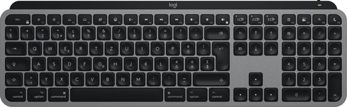 Logitech MX Keys S for Mac aluminium, schwarz Tastatur, Layout: Schweiz, Scherenschalter, beleuchtet Logitech MX Keys S for Mac aluminium, schwarz Tastatur, Layout: Schweiz, Scherenschalter, beleuchtet