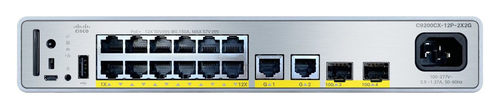 Cisco C9200CX-12P-2X2G-A Managed Switch, 14x RJ-45, Backplane: 34 Gbit/s, PoE Cisco C9200CX-12P-2X2G-A Managed Switch, 14x RJ-45, Backplane: 34 Gbit/s, PoE