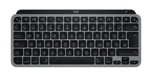 Logitech MX Keys Mini For Mac schwarz, grau Tastatur, Layout: DE, Scherenschalter, beleuchtet Logitech MX Keys Mini For Mac schwarz, grau Tastatur, Layout: DE, Scherenschalter, beleuchtet
